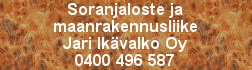 Soranjaloste ja maanrakennusliike Jari Ikävalko Oy logo